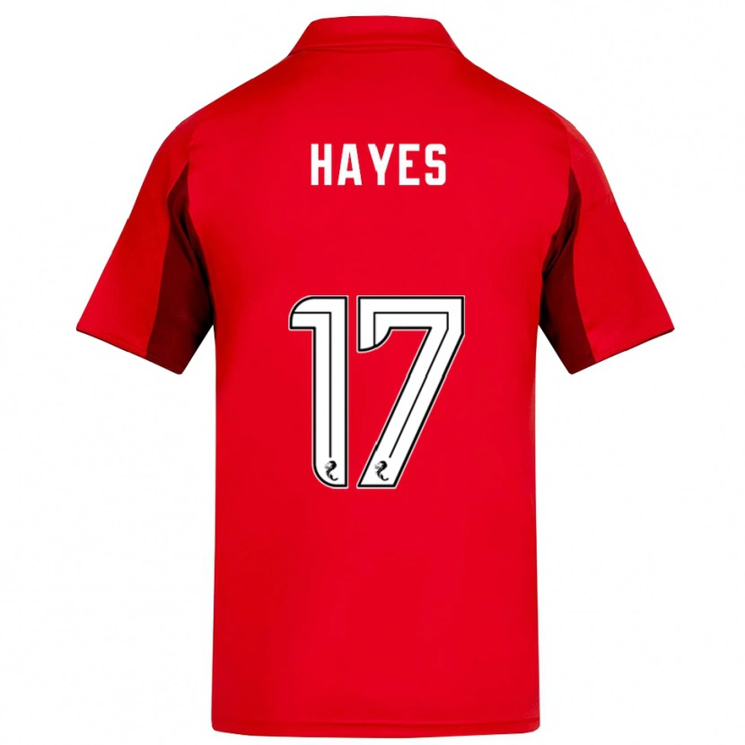 Danxen Heren Jonny Hayes #17 Rood Bordeauxrood Thuisshirt Thuistenue 2025/26 T-Shirt