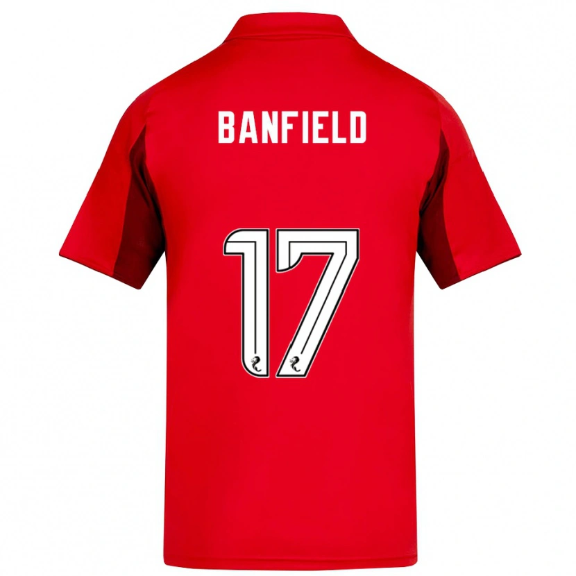 Danxen Heren Keeley Banfield #17 Rood Bordeauxrood Thuisshirt Thuistenue 2025/26 T-Shirt
