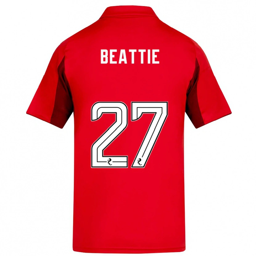 Danxen Heren Kerry Beattie #27 Rood Bordeauxrood Thuisshirt Thuistenue 2025/26 T-Shirt