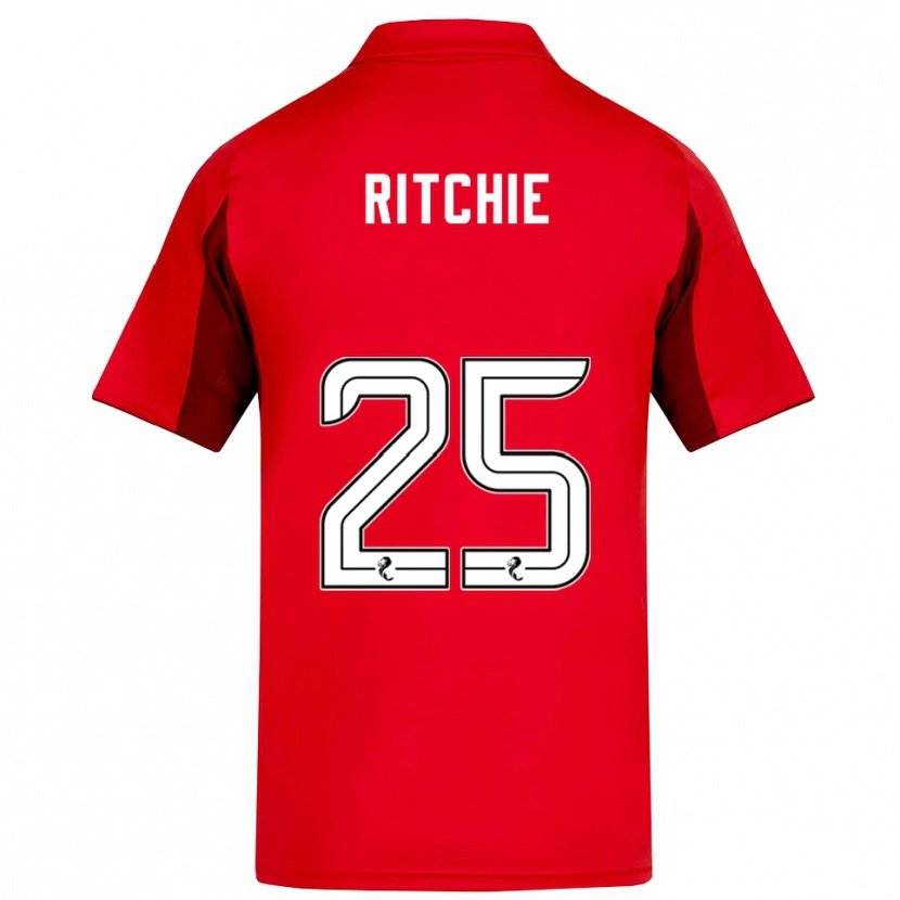 Danxen Heren Tom Ritchie #25 Rood Bordeauxrood Thuisshirt Thuistenue 2025/26 T-Shirt