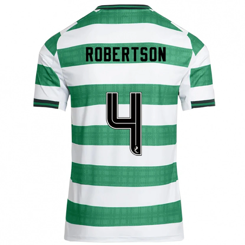 Danxen Heren Lisa Robertson #4 Groen Wit Thuisshirt Thuistenue 2025/26 T-Shirt