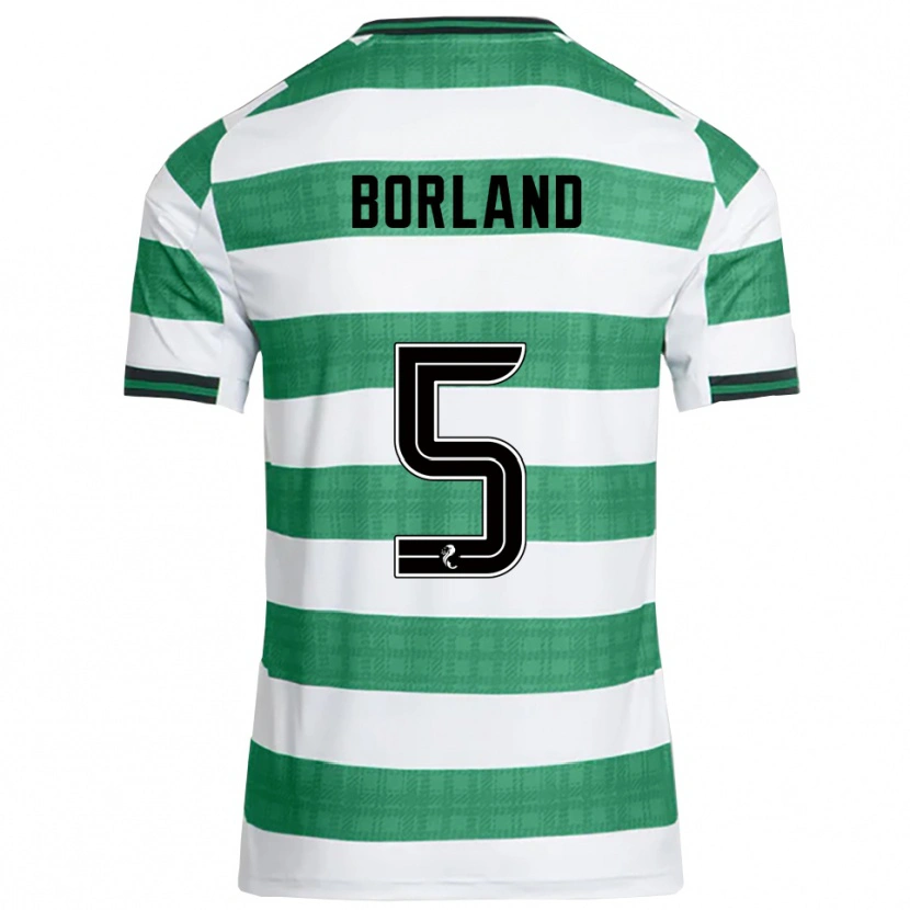 Danxen Heren Hayden Borland #5 Groen Wit Thuisshirt Thuistenue 2025/26 T-Shirt