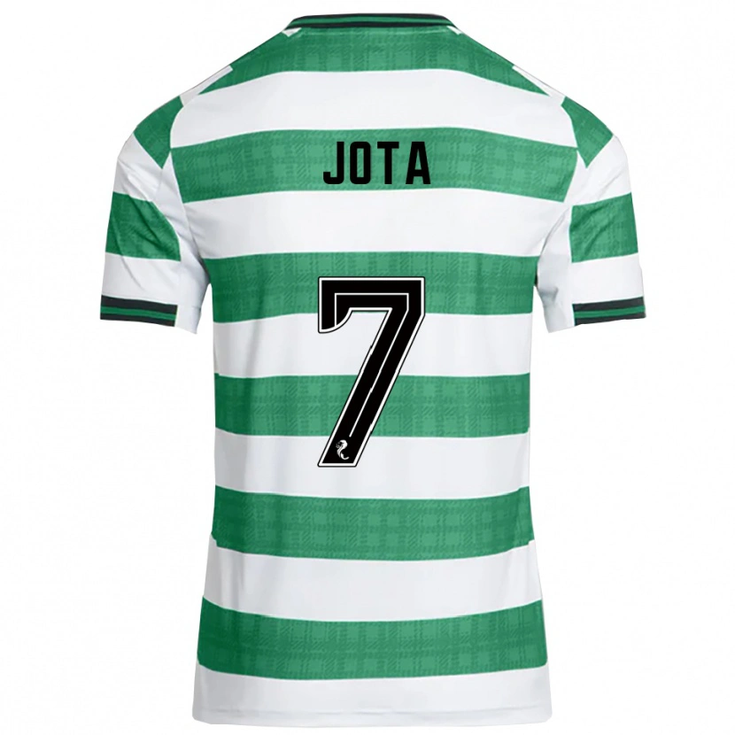 Danxen Heren Jota #7 Groen Wit Thuisshirt Thuistenue 2025/26 T-Shirt