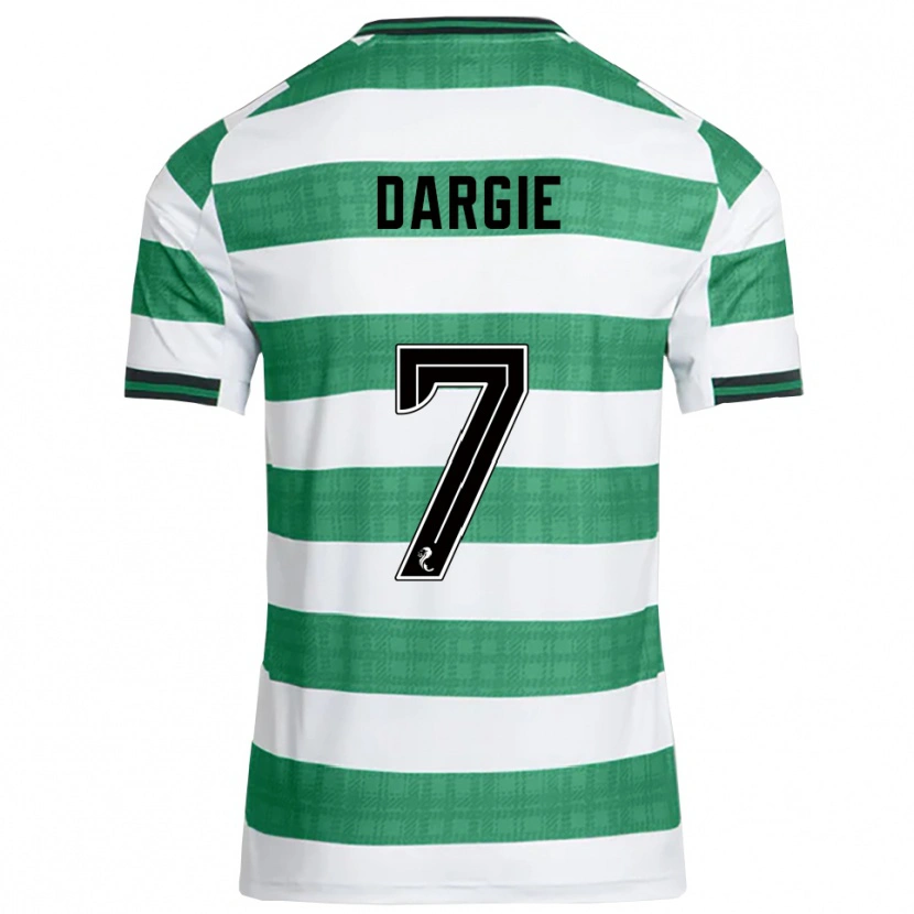 Danxen Heren Rhys Dargie #7 Groen Wit Thuisshirt Thuistenue 2025/26 T-Shirt
