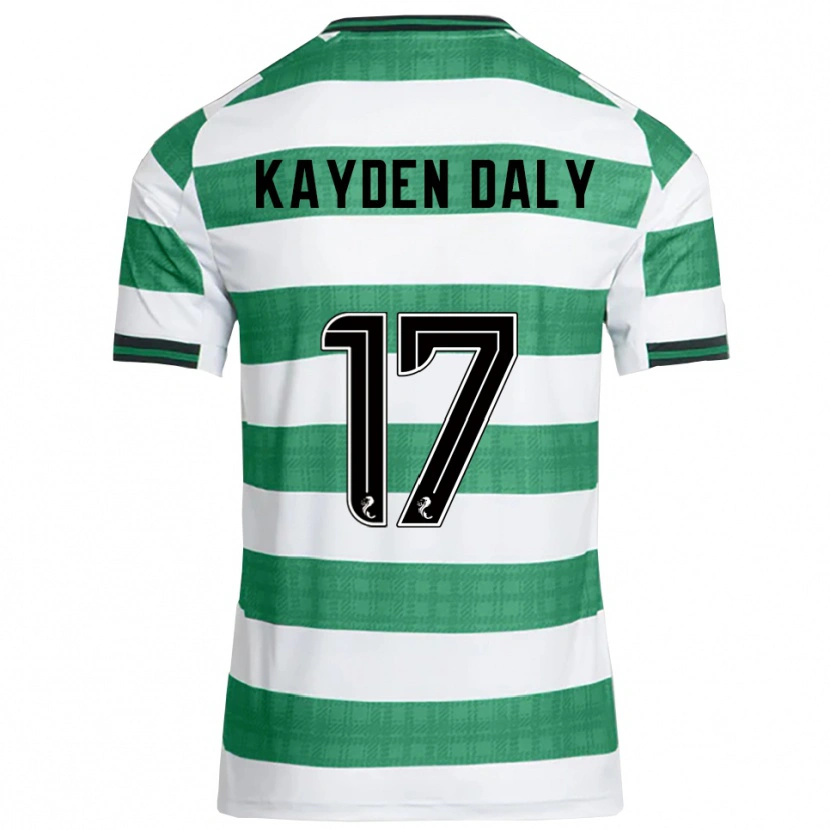 Danxen Heren Kayden Daly #17 Groen Wit Thuisshirt Thuistenue 2025/26 T-Shirt