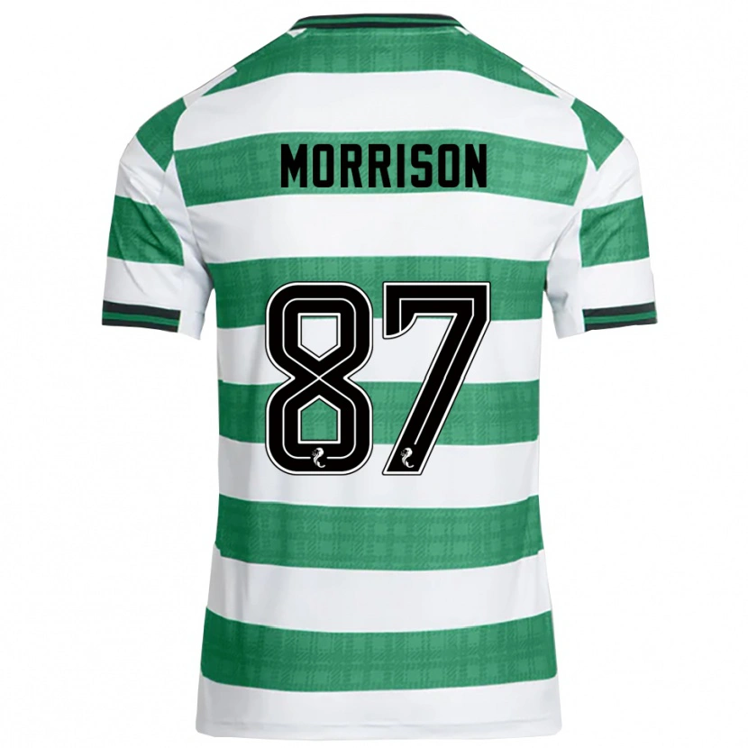 Danxen Heren Joe Morrison #87 Groen Wit Thuisshirt Thuistenue 2025/26 T-Shirt