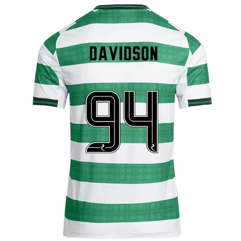 Danxen Heren Bruno Davidson #94 Groen Wit Thuisshirt Thuistenue 2025/26 T-Shirt