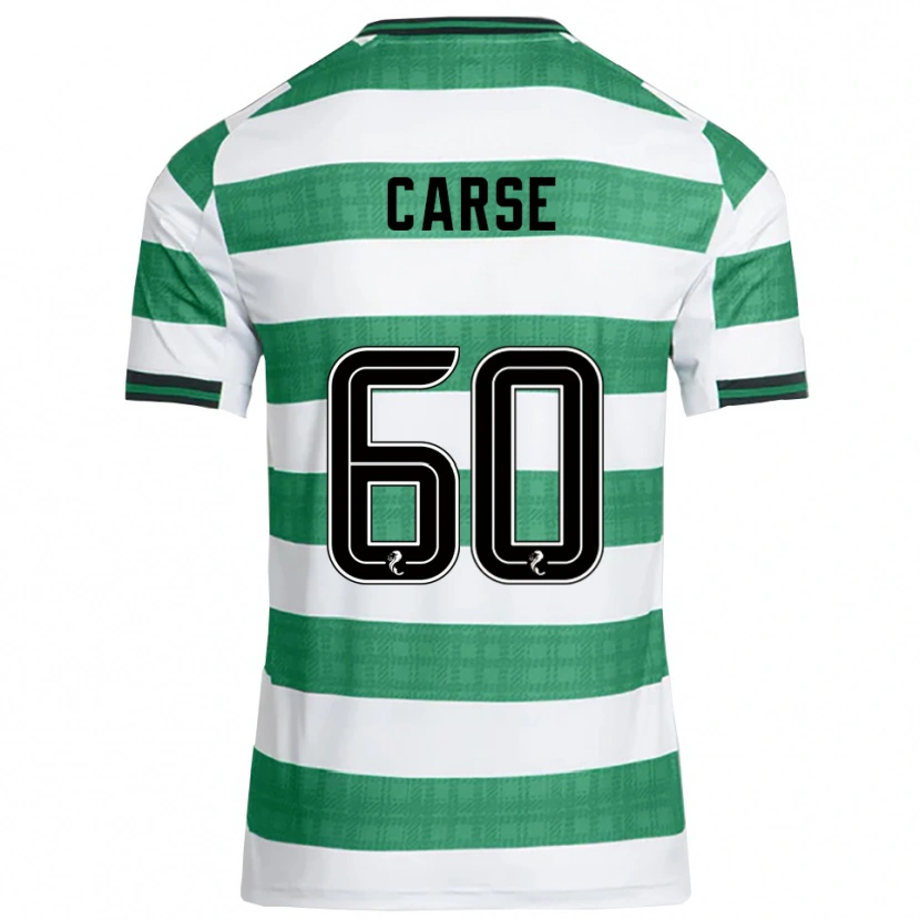 Danxen Heren Mackenzie Carse #60 Groen Wit Thuisshirt Thuistenue 2025/26 T-Shirt