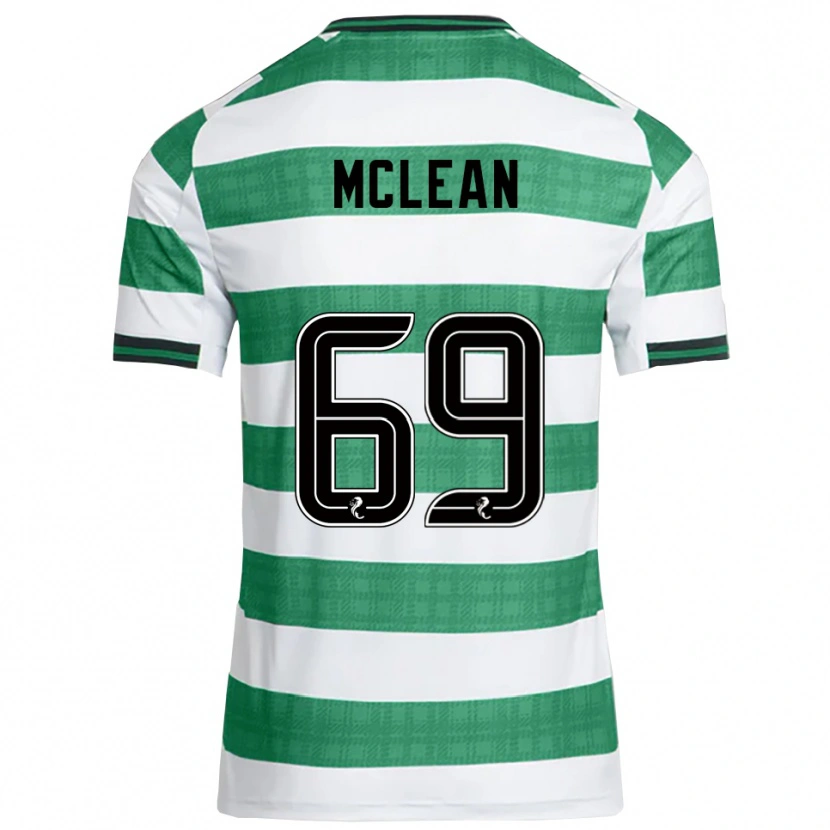 Danxen Heren Kai Mclean #69 Groen Wit Thuisshirt Thuistenue 2025/26 T-Shirt