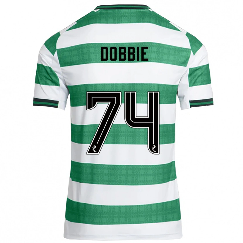 Danxen Heren Lewis Dobbie #74 Groen Wit Thuisshirt Thuistenue 2025/26 T-Shirt