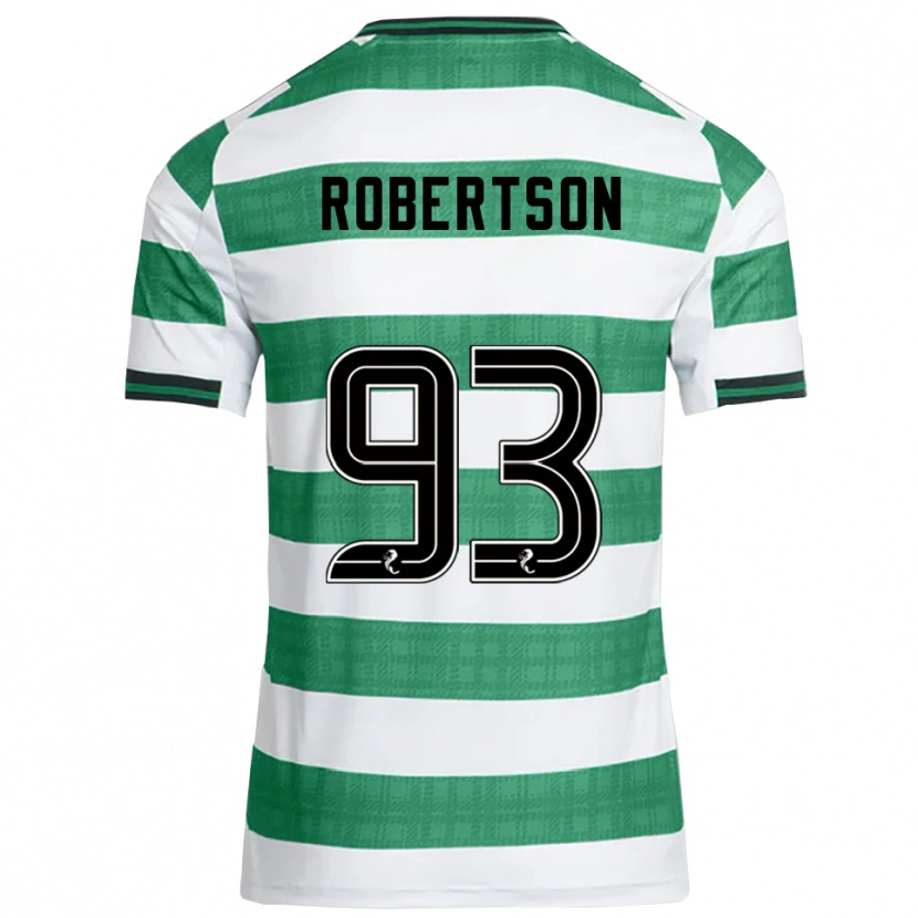 Danxen Heren Mitchell Robertson #93 Groen Wit Thuisshirt Thuistenue 2025/26 T-Shirt