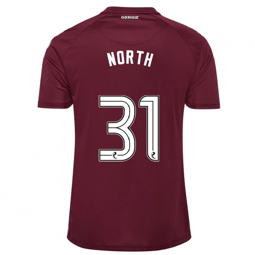 Danxen Heren Tommy North #31 Bordeauxrood Wit Thuisshirt Thuistenue 2025/26 T-Shirt