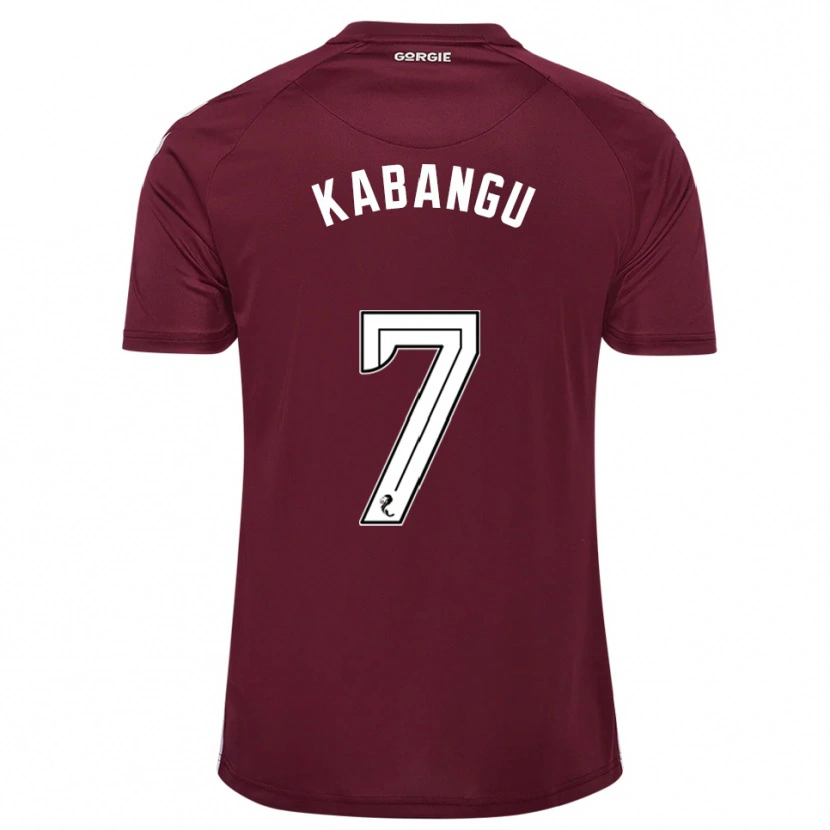Danxen Heren Elton Kabangu #7 Bordeauxrood Wit Thuisshirt Thuistenue 2025/26 T-Shirt