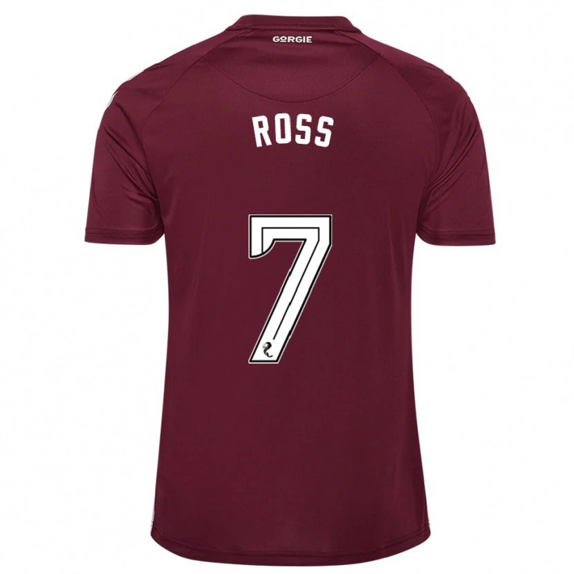 Danxen Heren Mackenzie Ross #7 Bordeauxrood Wit Thuisshirt Thuistenue 2025/26 T-Shirt