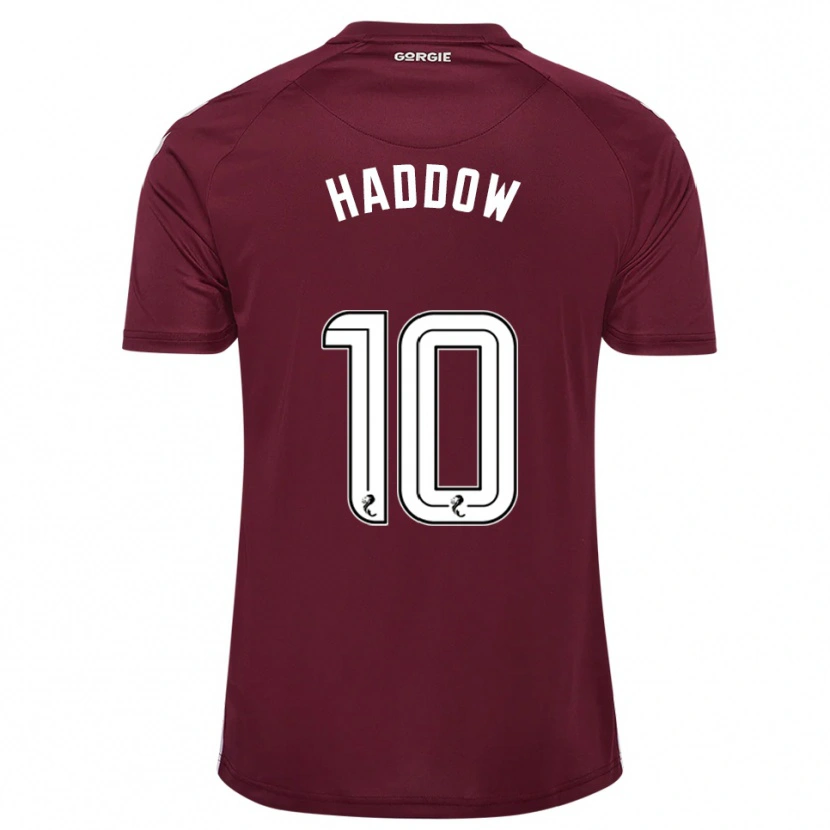 Danxen Heren Aiden Haddow #10 Bordeauxrood Wit Thuisshirt Thuistenue 2025/26 T-Shirt