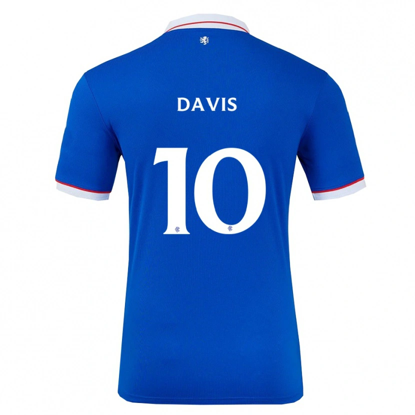 Danxen Heren Steven Davis #10 Blauw Wit Thuisshirt Thuistenue 2025/26 T-Shirt