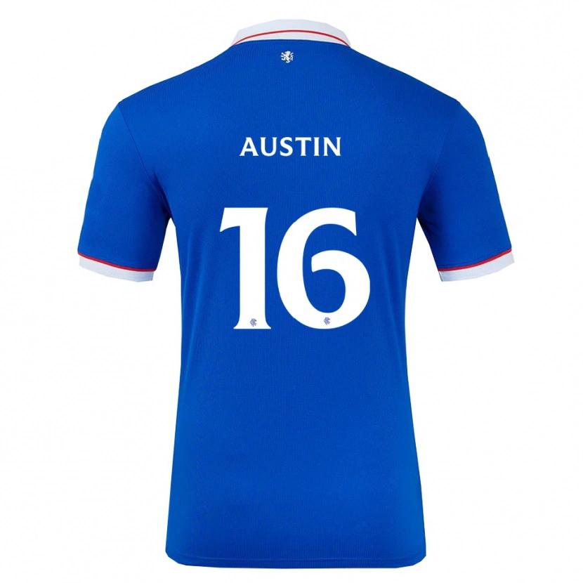 Danxen Heren Eilidh Austin #16 Blauw Wit Thuisshirt Thuistenue 2025/26 T-Shirt