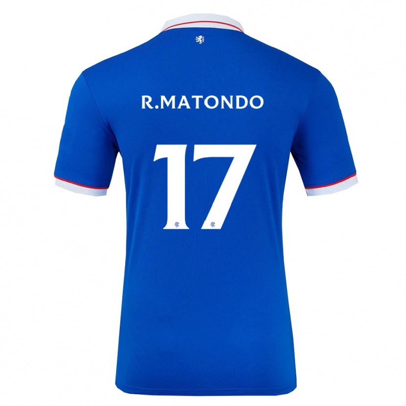 Danxen Heren Rabbi Matondo #17 Blauw Wit Thuisshirt Thuistenue 2025/26 T-Shirt