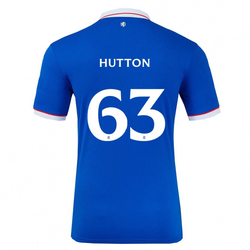 Danxen Heren Zander Hutton #63 Blauw Wit Thuisshirt Thuistenue 2025/26 T-Shirt