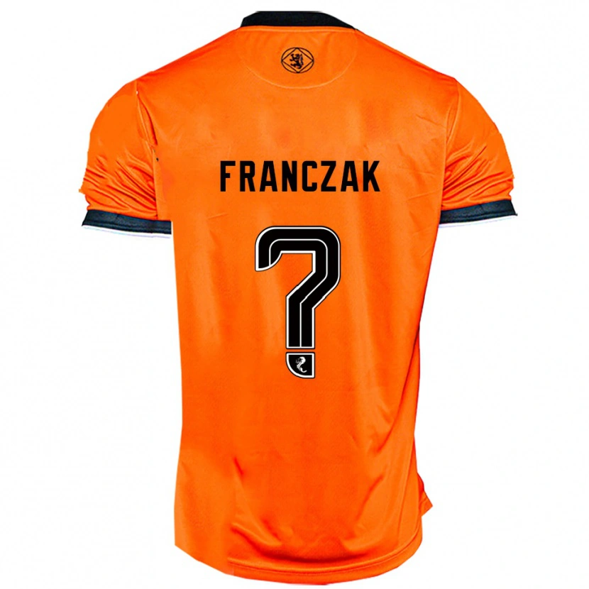 Danxen Heren Emil Franczak #0 Oranje Zwart Thuisshirt Thuistenue 2025/26 T-Shirt