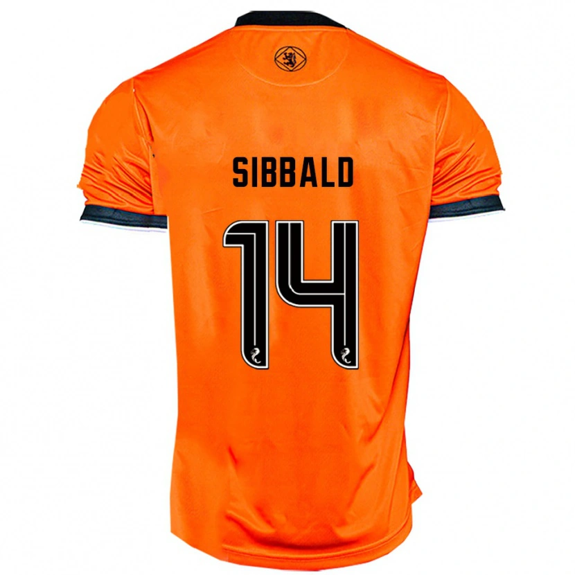 Danxen Heren Craig Sibbald #14 Oranje Zwart Thuisshirt Thuistenue 2025/26 T-Shirt