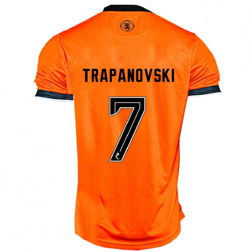 Danxen Heren Kristijan Trapanovski #7 Oranje Zwart Thuisshirt Thuistenue 2025/26 T-Shirt