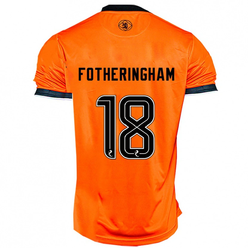 Danxen Heren Kai Fotheringham #18 Oranje Zwart Thuisshirt Thuistenue 2025/26 T-Shirt