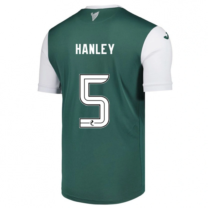 Danxen Heren Grant Hanley #5 Groen Wit Thuisshirt Thuistenue 2025/26 T-Shirt