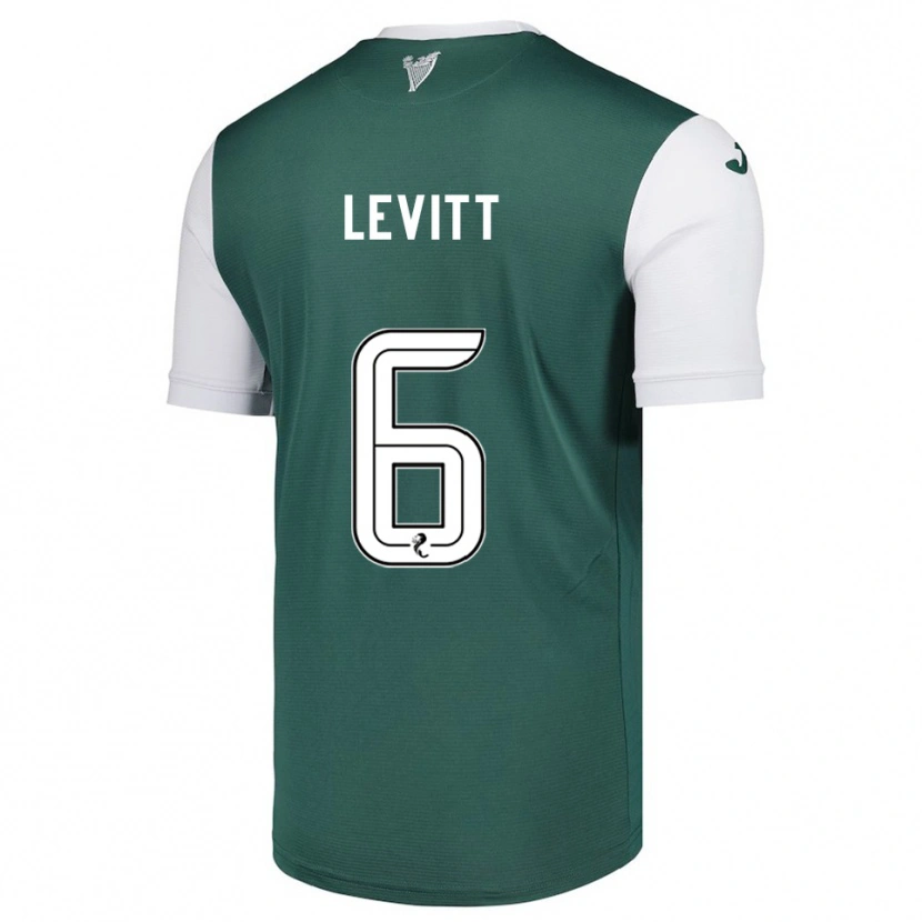 Danxen Heren Dylan Levitt #6 Groen Wit Thuisshirt Thuistenue 2025/26 T-Shirt