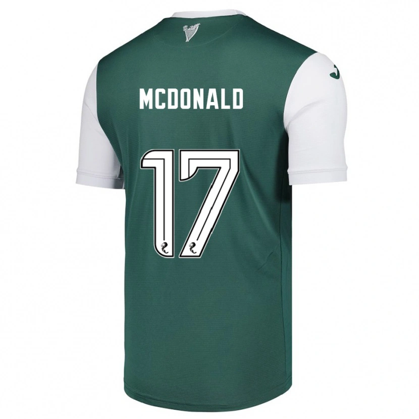 Danxen Heren Josh Mcdonald #17 Groen Wit Thuisshirt Thuistenue 2025/26 T-Shirt