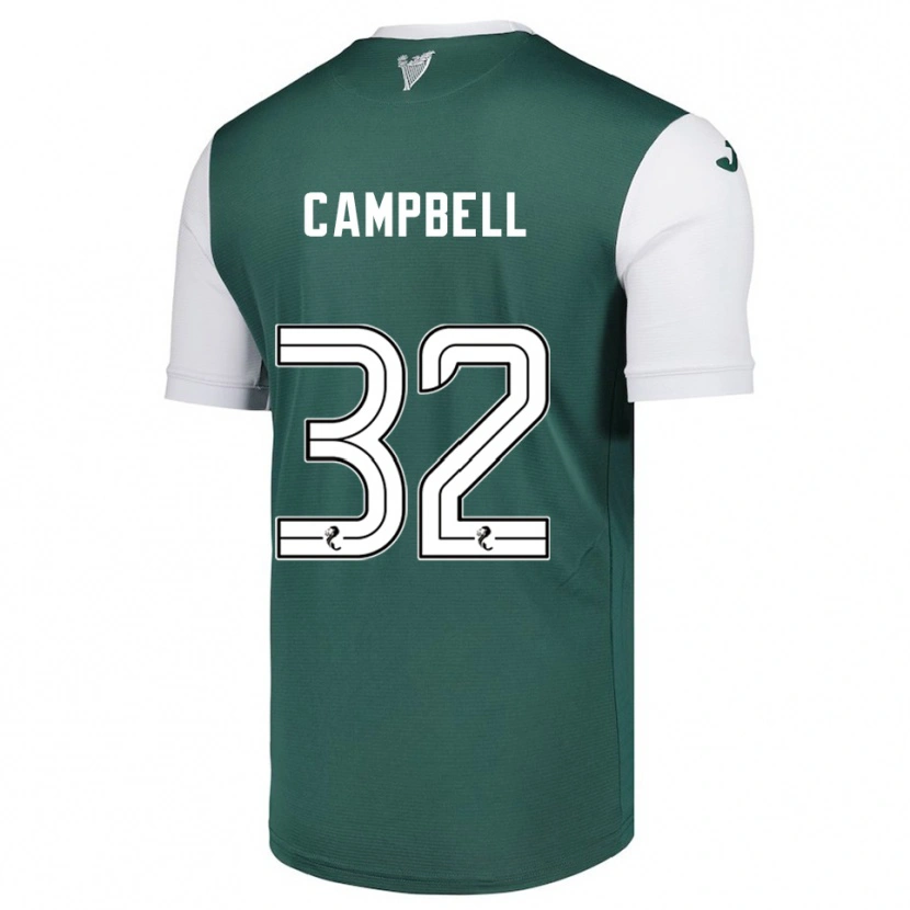 Danxen Heren Josh Campbell #32 Groen Wit Thuisshirt Thuistenue 2025/26 T-Shirt