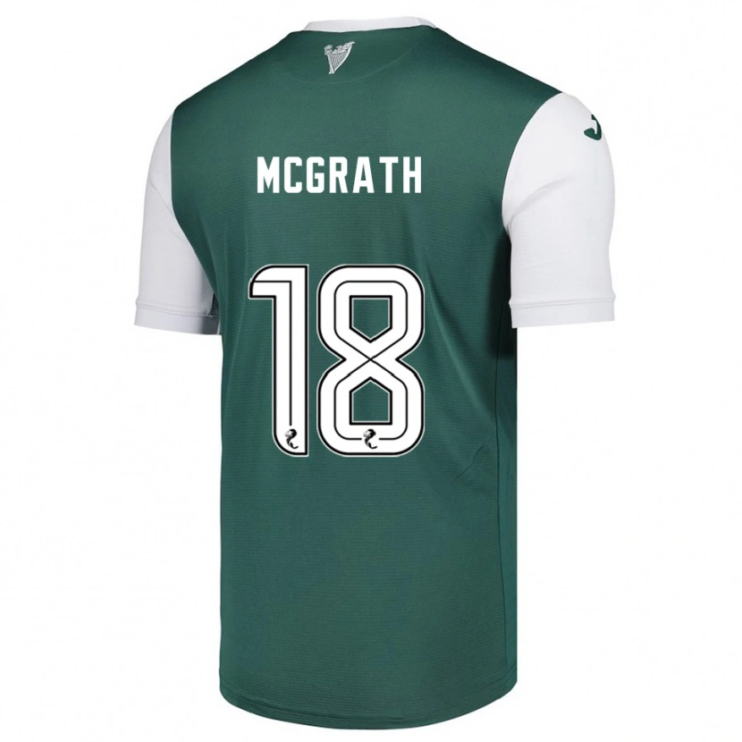 Danxen Heren Joseph Mcgrath #18 Groen Wit Thuisshirt Thuistenue 2025/26 T-Shirt