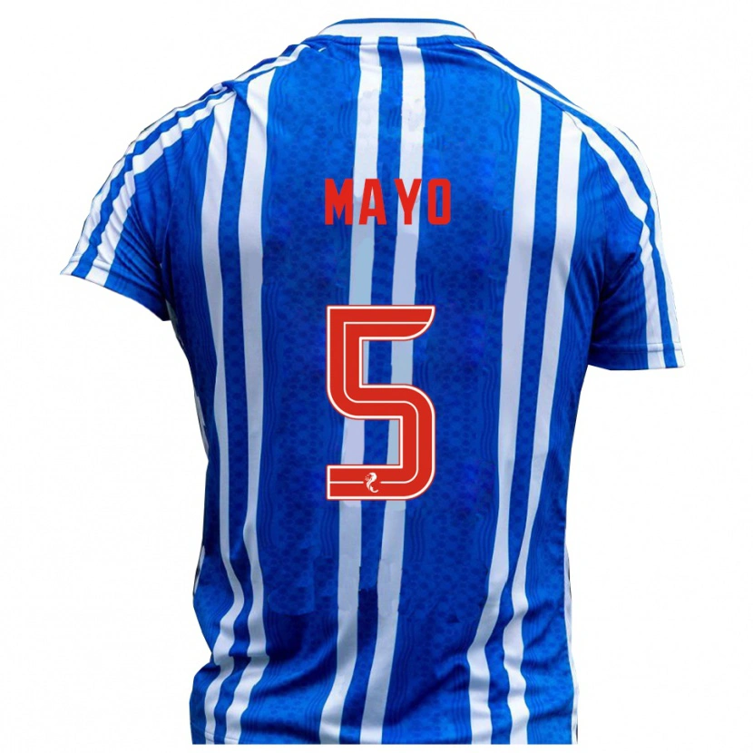 Danxen Heren Lewis Mayo #5 Blauw Wit Thuisshirt Thuistenue 2025/26 T-Shirt