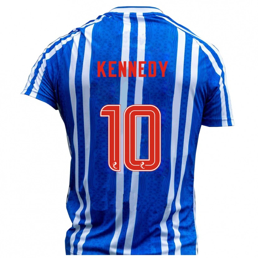 Danxen Heren Matty Kennedy #10 Blauw Wit Thuisshirt Thuistenue 2025/26 T-Shirt
