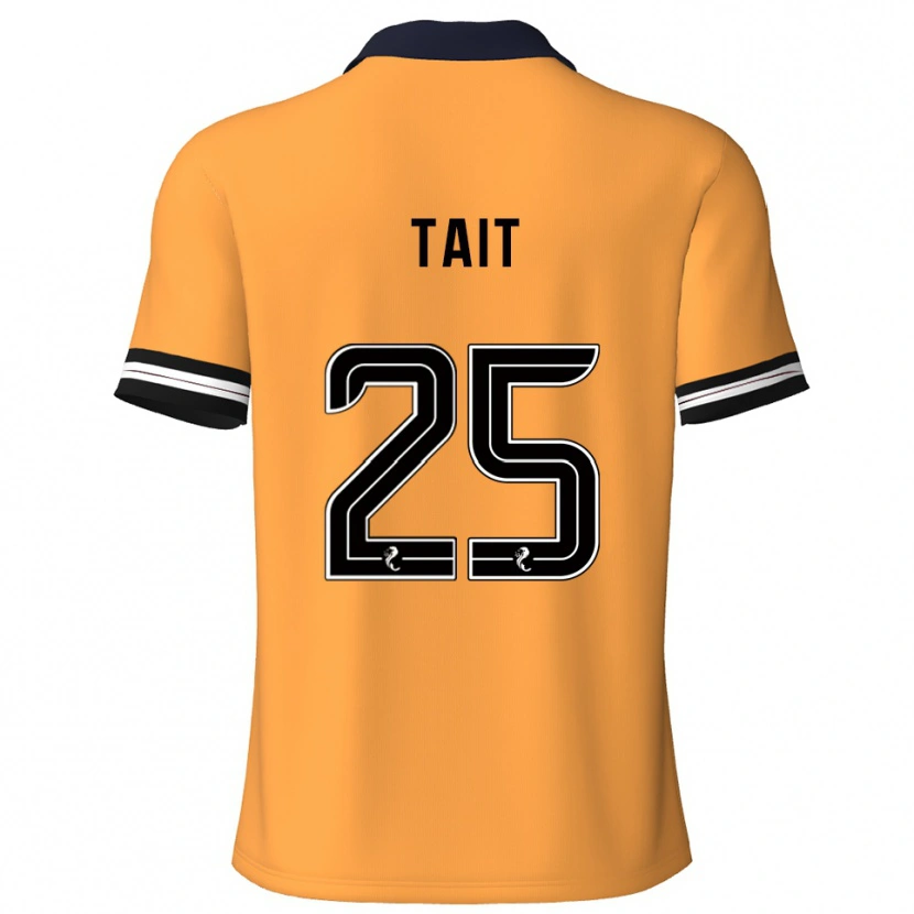 Danxen Heren Macaulay Tait #25 Geel Zwart Thuisshirt Thuistenue 2025/26 T-Shirt