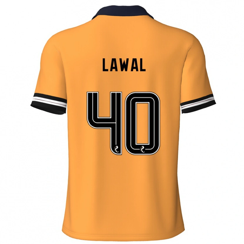 Danxen Heren Samson Lawal #40 Geel Zwart Thuisshirt Thuistenue 2025/26 T-Shirt