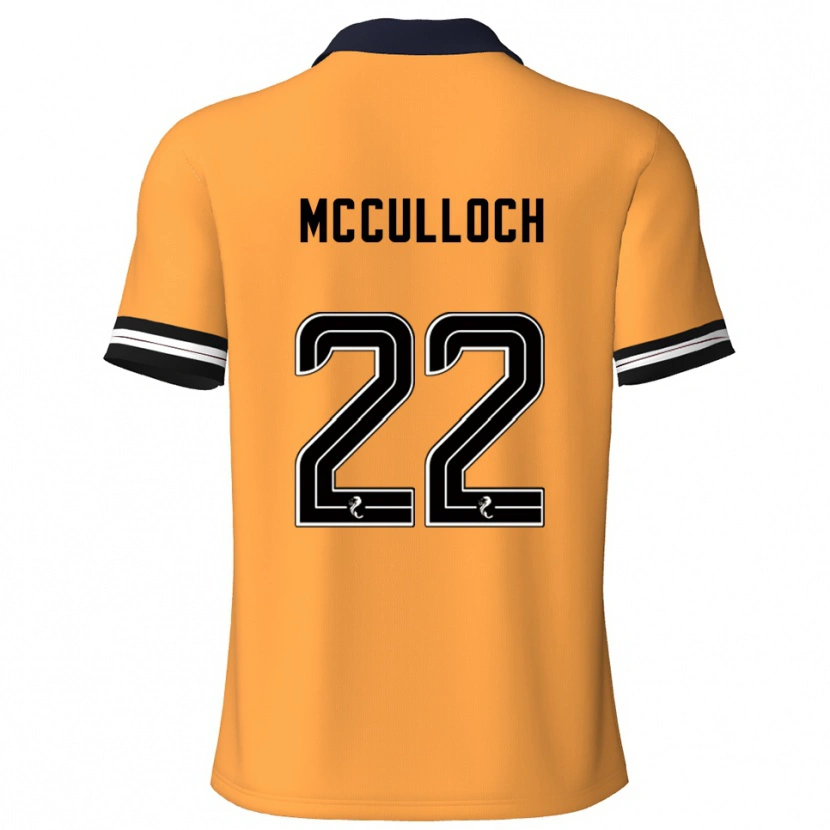 Danxen Heren Seren Mcculloch #22 Geel Zwart Thuisshirt Thuistenue 2025/26 T-Shirt