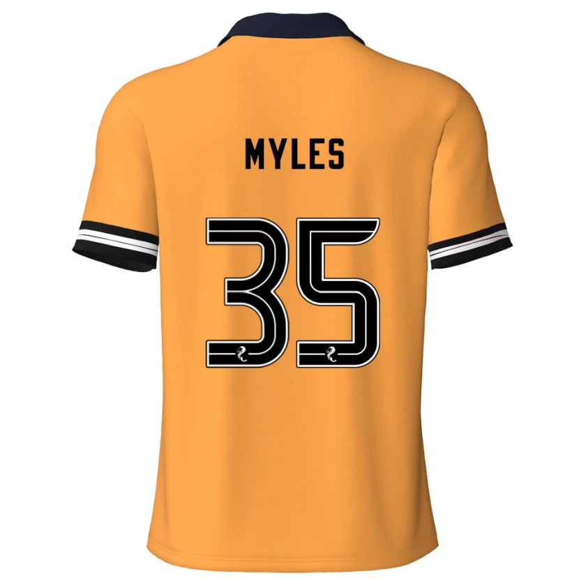 Danxen Heren Evan Myles #35 Geel Zwart Thuisshirt Thuistenue 2025/26 T-Shirt