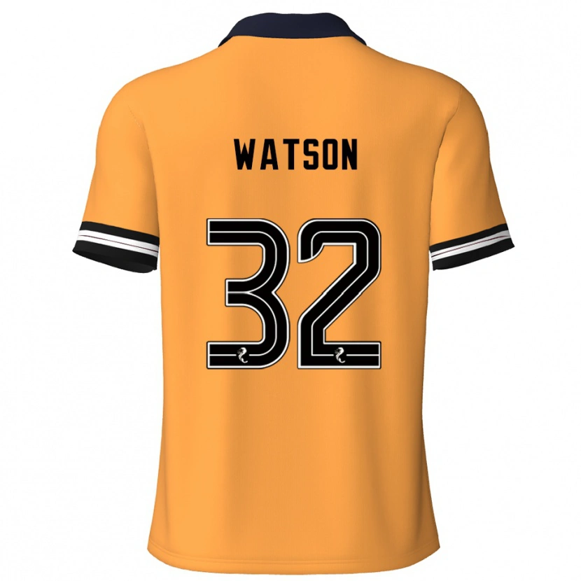 Danxen Heren Ashley Watson #32 Geel Zwart Thuisshirt Thuistenue 2025/26 T-Shirt