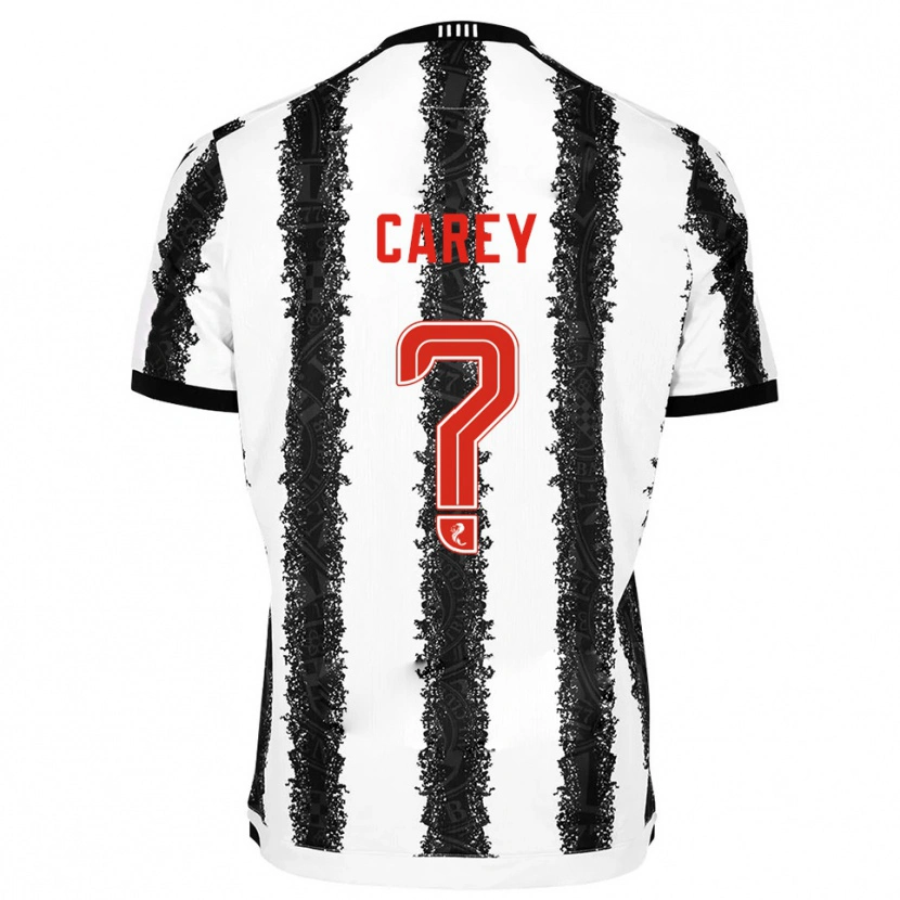 Danxen Heren Owen Carey #0 Wit Zwart Thuisshirt Thuistenue 2025/26 T-Shirt