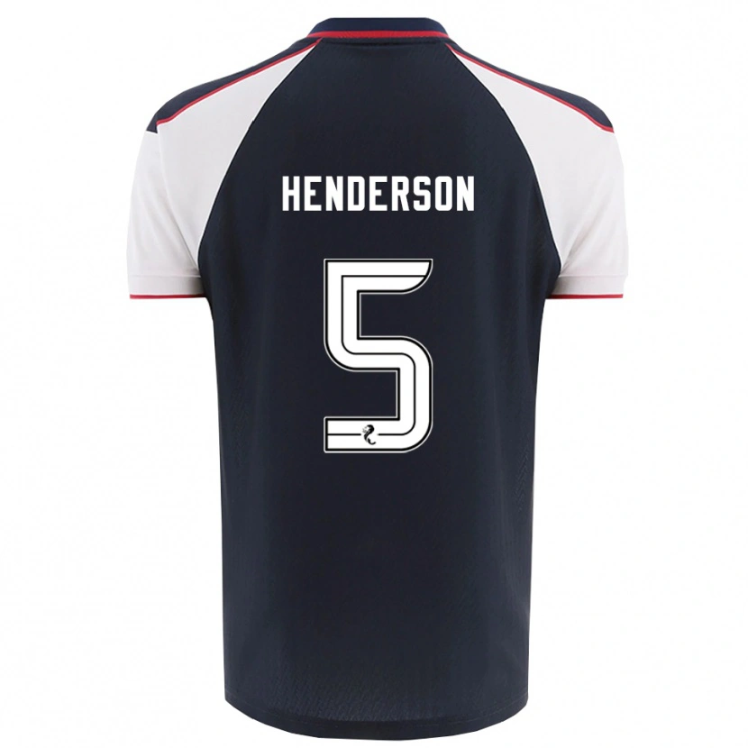 Danxen Heren Liam Henderson #5 Marine Wit Thuisshirt Thuistenue 2025/26 T-Shirt