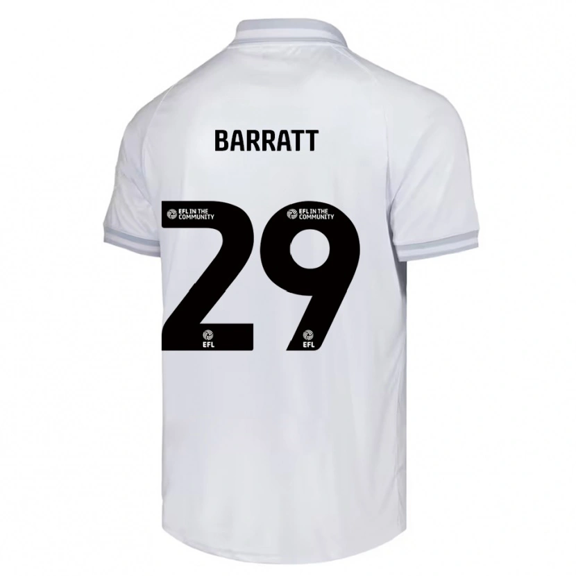 Danxen Heren Connor Barratt #29 Wit Grijs Zwart Uitshirt Uittenue 2025/26 T-Shirt