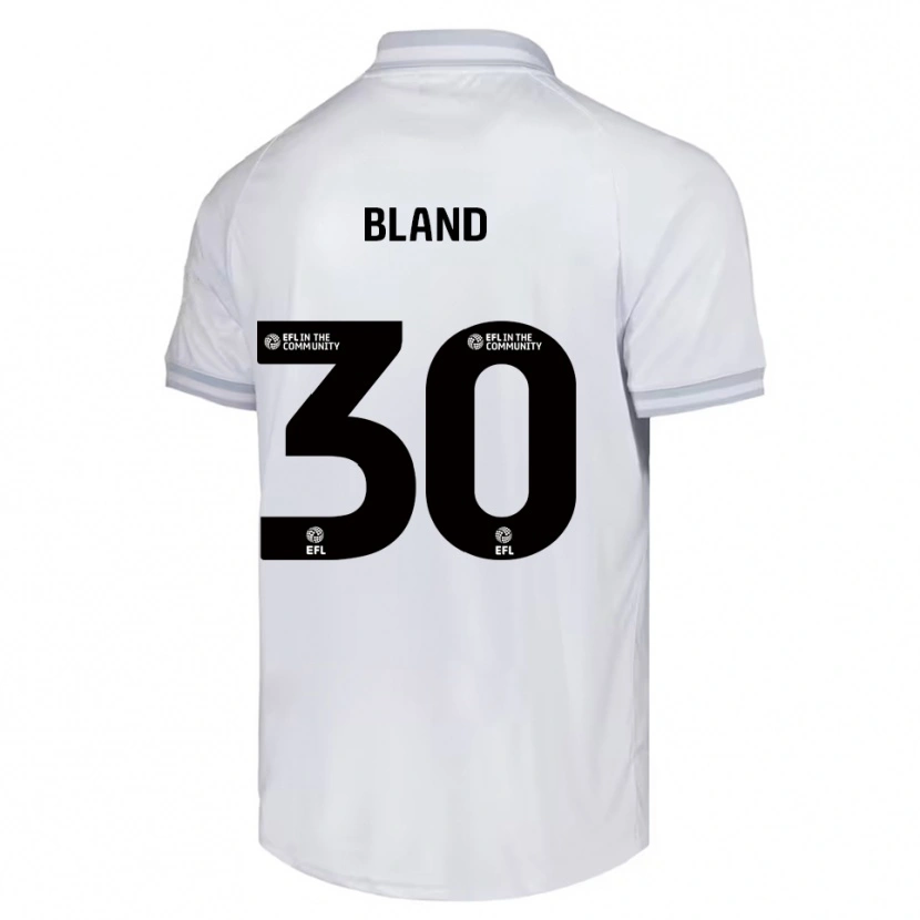 Danxen Heren Jonathan Bland #30 Wit Grijs Zwart Uitshirt Uittenue 2025/26 T-Shirt