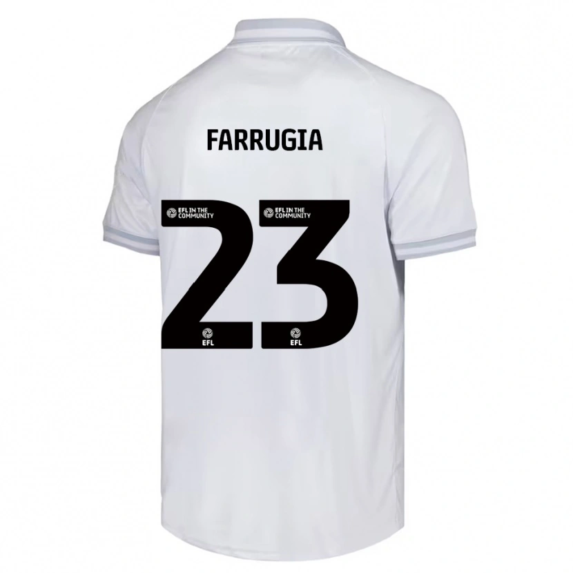 Danxen Heren Neil Farrugia #23 Wit Grijs Zwart Uitshirt Uittenue 2025/26 T-Shirt