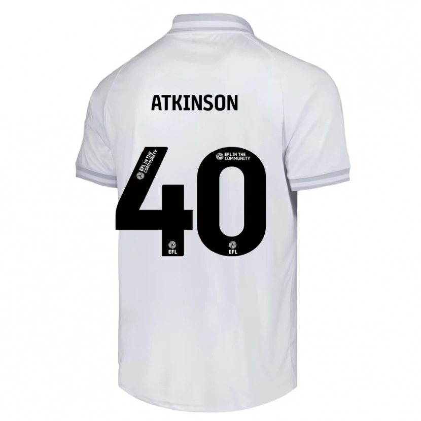 Danxen Heren Aaron Atkinson #40 Wit Grijs Zwart Uitshirt Uittenue 2025/26 T-Shirt