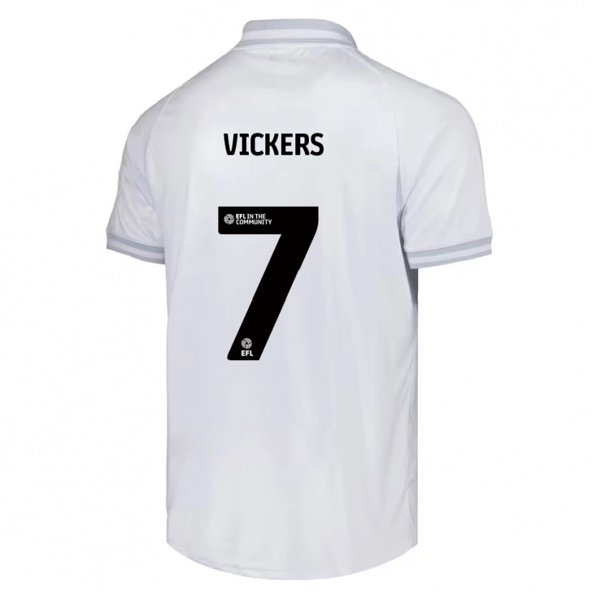 Danxen Heren Caylan Vickers #7 Wit Grijs Zwart Uitshirt Uittenue 2025/26 T-Shirt