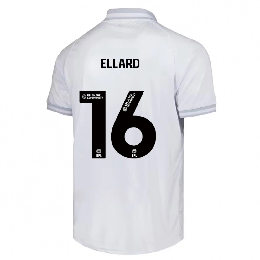 Danxen Heren Aston Ellard #16 Wit Grijs Zwart Uitshirt Uittenue 2025/26 T-Shirt