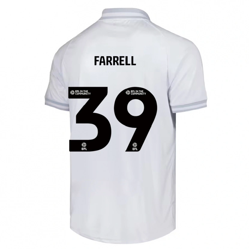 Danxen Heren Leo Farrell #39 Wit Grijs Zwart Uitshirt Uittenue 2025/26 T-Shirt