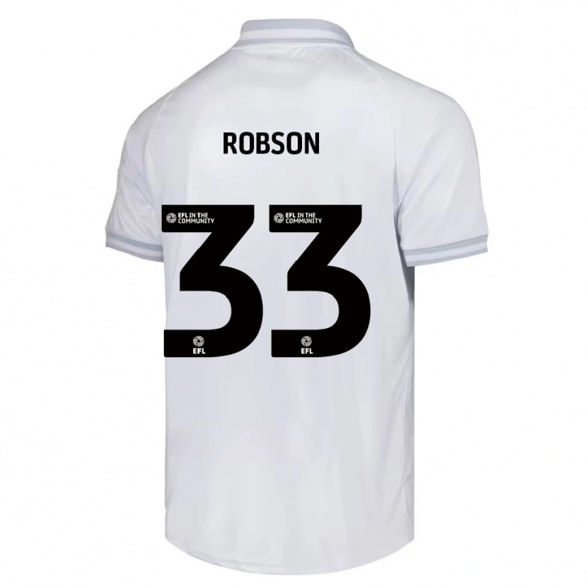 Danxen Heren Robson Woodcock #33 Wit Grijs Zwart Uitshirt Uittenue 2025/26 T-Shirt