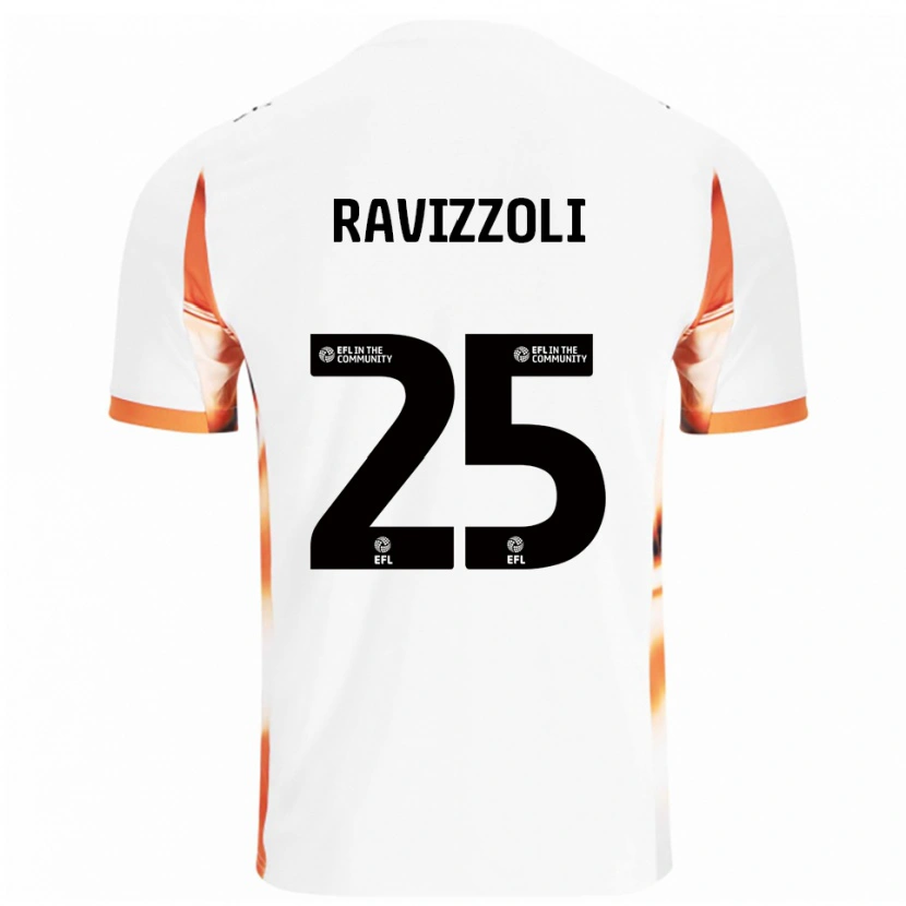 Danxen Heren Franco Ravizzoli #25 Wit Oranje Zwart Uitshirt Uittenue 2025/26 T-Shirt